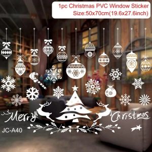 Reusable Christmas Window Clings - Waterproof Static Decals for Home Decor - sticker 33