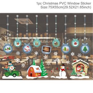 Reusable Christmas Window Clings - Waterproof Static Decals for Home Decor - sticker 37