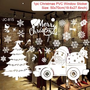 Reusable Christmas Window Clings - Waterproof Static Decals for Home Decor - sticker 39