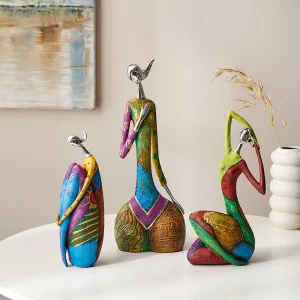 Abstract Character Sculpture - Modern Resin Desktop Art Ornaments
