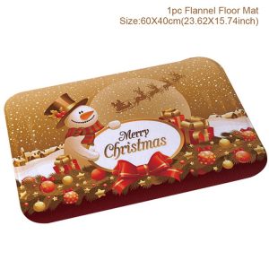 Christmas Pattern Entry Mat - Non-Slip Indoor/Outdoor Festive Doormat - 2