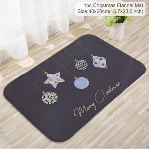 Christmas Pattern Entry Mat - Non-Slip Indoor/Outdoor Festive Doormat - 17