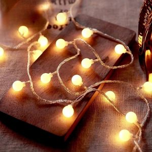 LED Globe Ball String Lights - USB & Battery Powered for Indoor/Outdoor Decor