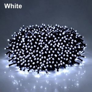 24V Low-Voltage LED Christmas String Lights - IP65 Waterproof Fairy Garland - WHITE