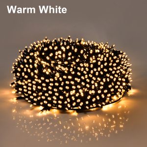 24V Low-Voltage LED Christmas String Lights - IP65 Waterproof Fairy Garland - Warm White