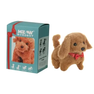 Interactive Plush Robot Puppy Toy - Walking, Barking & Tail Wagging Electronic Pet - Style 4