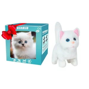 Interactive Plush Robot Puppy Toy - Walking, Barking & Tail Wagging Electronic Pet - Style 8