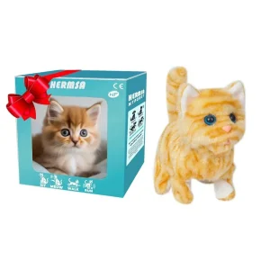 Interactive Plush Robot Puppy Toy - Walking, Barking & Tail Wagging Electronic Pet - Style 9