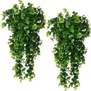 Artificial Hanging Eucalyptus Vine - Wall Simulation Greenery for Home & Outdoor Decor