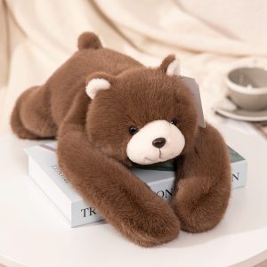 65cm Long-Arm Animal Plush Toy Pillow - Soft Raccoon, Panda, Sloth, Koala, Dinosaur - Bear Krq