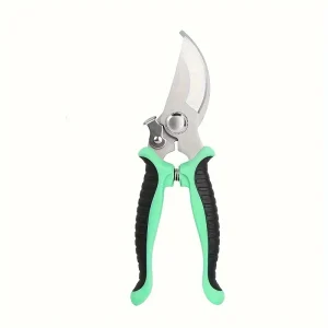 Stainless Steel Professional Gardening Pruning Shears for Branches and Flowers - Household Pruning Tools - Green
