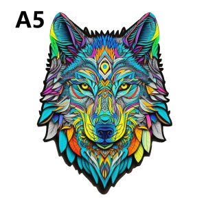 Unique Elephant Wooden Jigsaw Puzzle for Adults & Kids, Irregular Animal Shaped Pieces, Art Wall Decor Gift (Multiple Sizes) - M116-a5