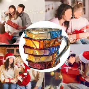 Book Coffee Mug - Painted Book Mug