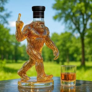 Funny Whiskey Bottle Bigfoot Gorilla Whiskey Bottle High Borosilicate Glass Cocktail Bottle Bar Tool Home Halloween Decoration