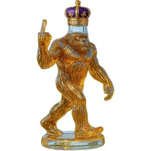 Funny Whiskey Bottle Bigfoot Gorilla Whiskey Bottle High Borosilicate Glass Cocktail Bottle Bar Tool Home Halloween Decoration - B