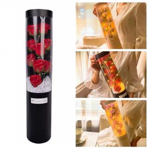 Charming Rose Soap Flower Bouquet Gift Box | Perfect Valentine's Day Wedding Anniversary Gift & Home Decor